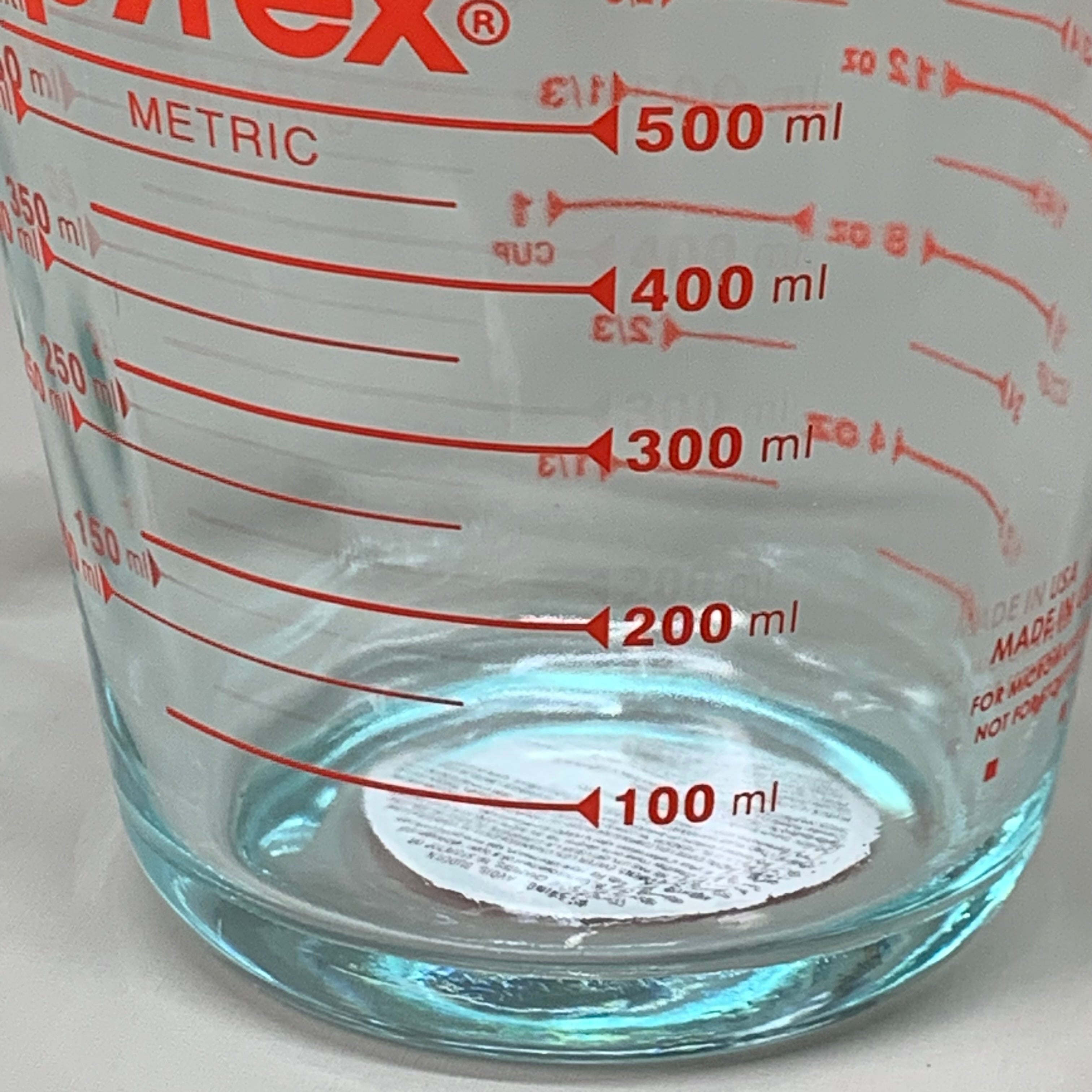 PYREX (6個パック) エッセンシャル 2カップ クリア計量カップ 6001075 P1146275