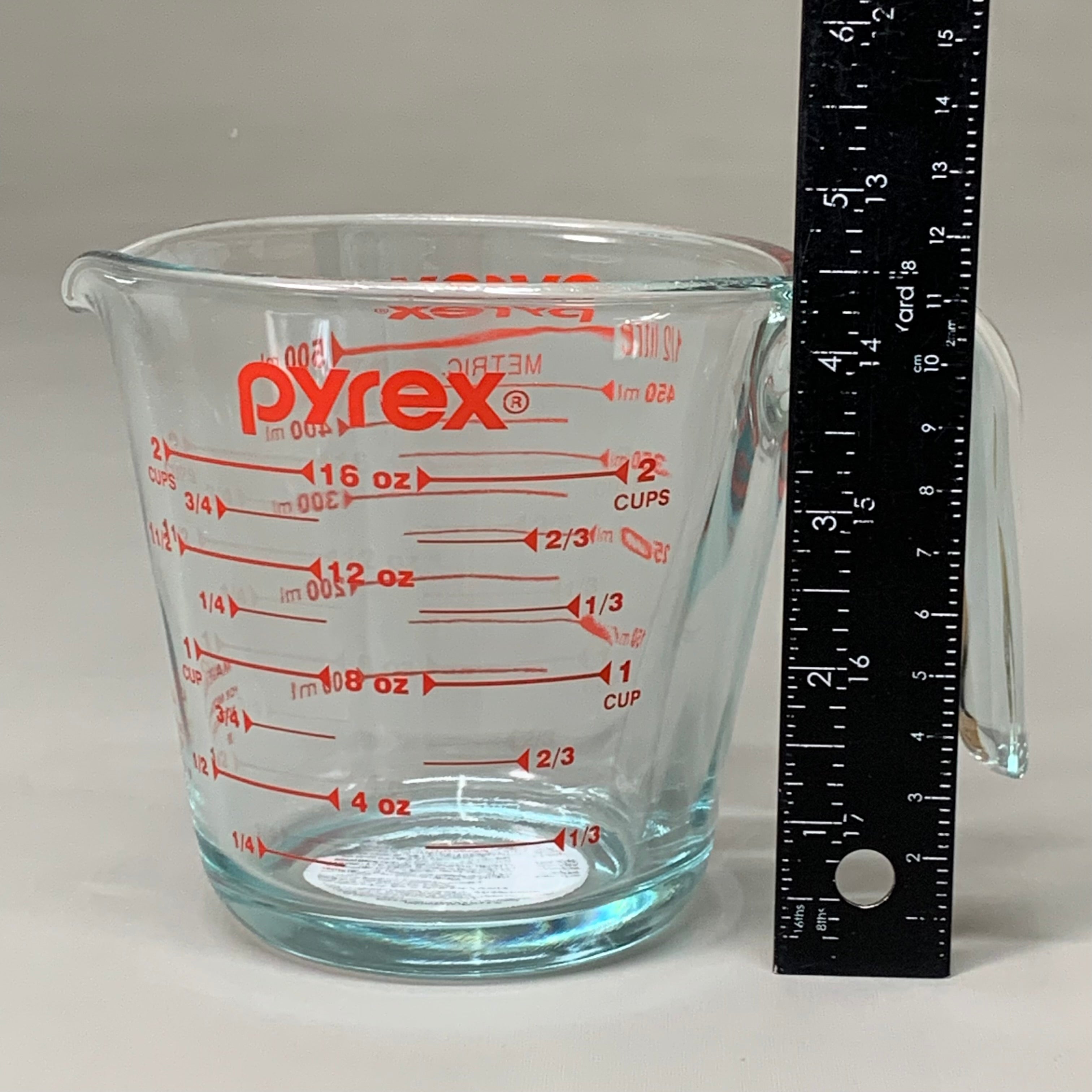 PYREX (6個パック) エッセンシャル 2カップ クリア計量カップ 6001075 P1146275