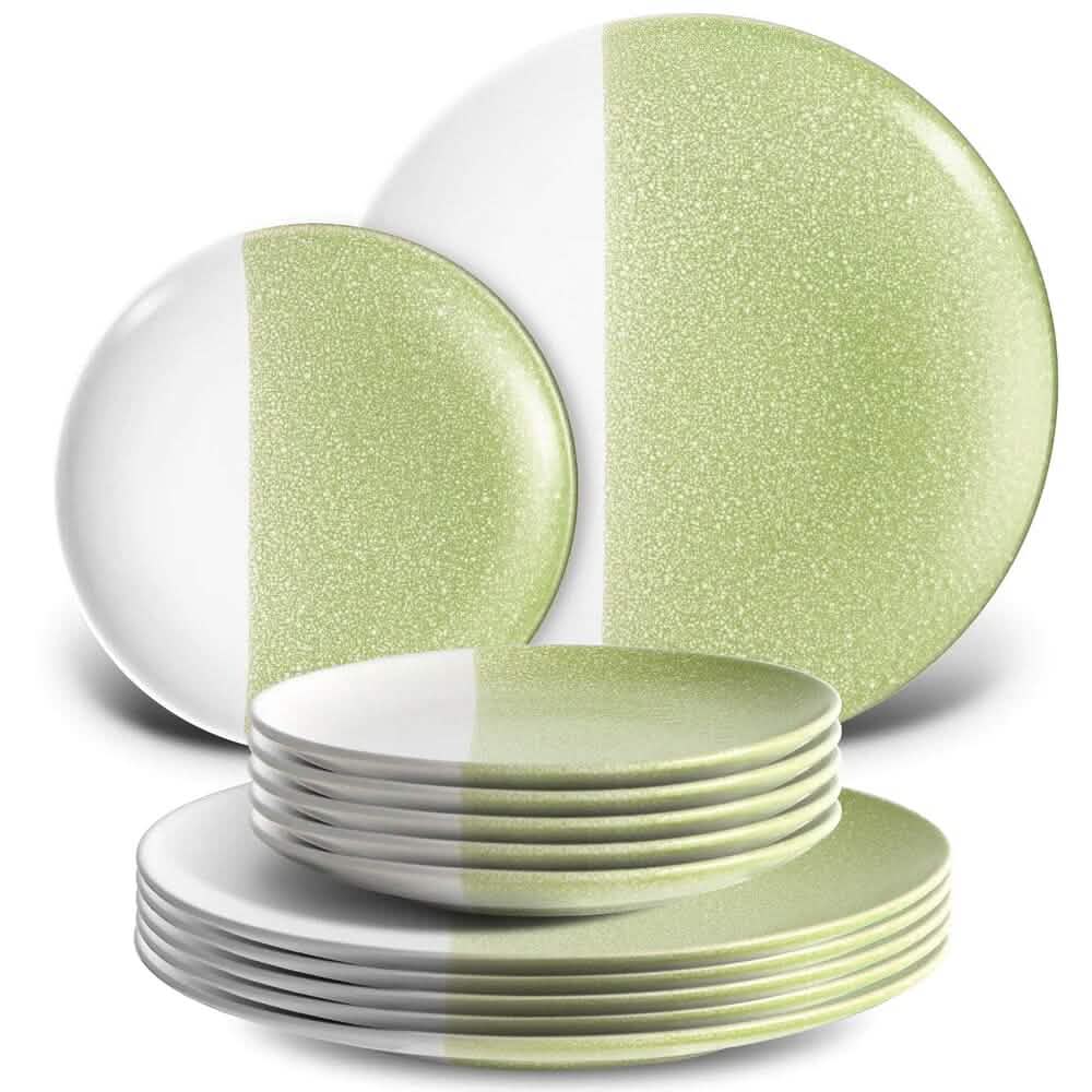 12-Piece: HITECLIFE Dinner Plates Set