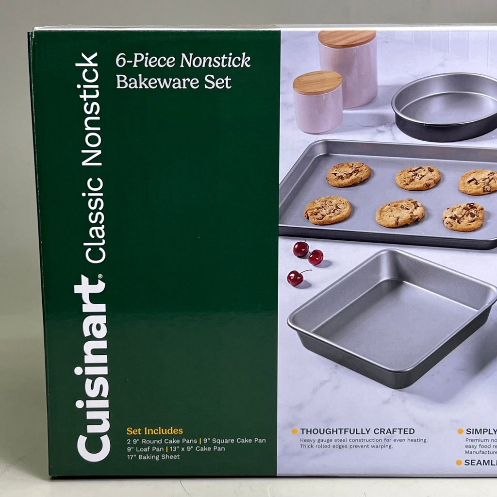 Cuisinart 6-Piece Nonstick Bakeware Set – Grey MB-6S