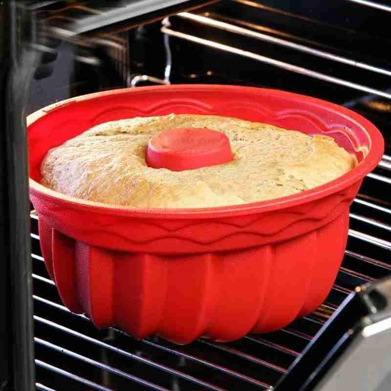 ビッグラウンド渦巻き型シリコンバターケーキ型 キッチンベーキングツール ケーキベーカリー用 ベーキング皿 ベーキングウェア型 シリコン溝付きパン ケーキノンスティック ゼリー型 チューブ ベーキング用 7*5*3cm