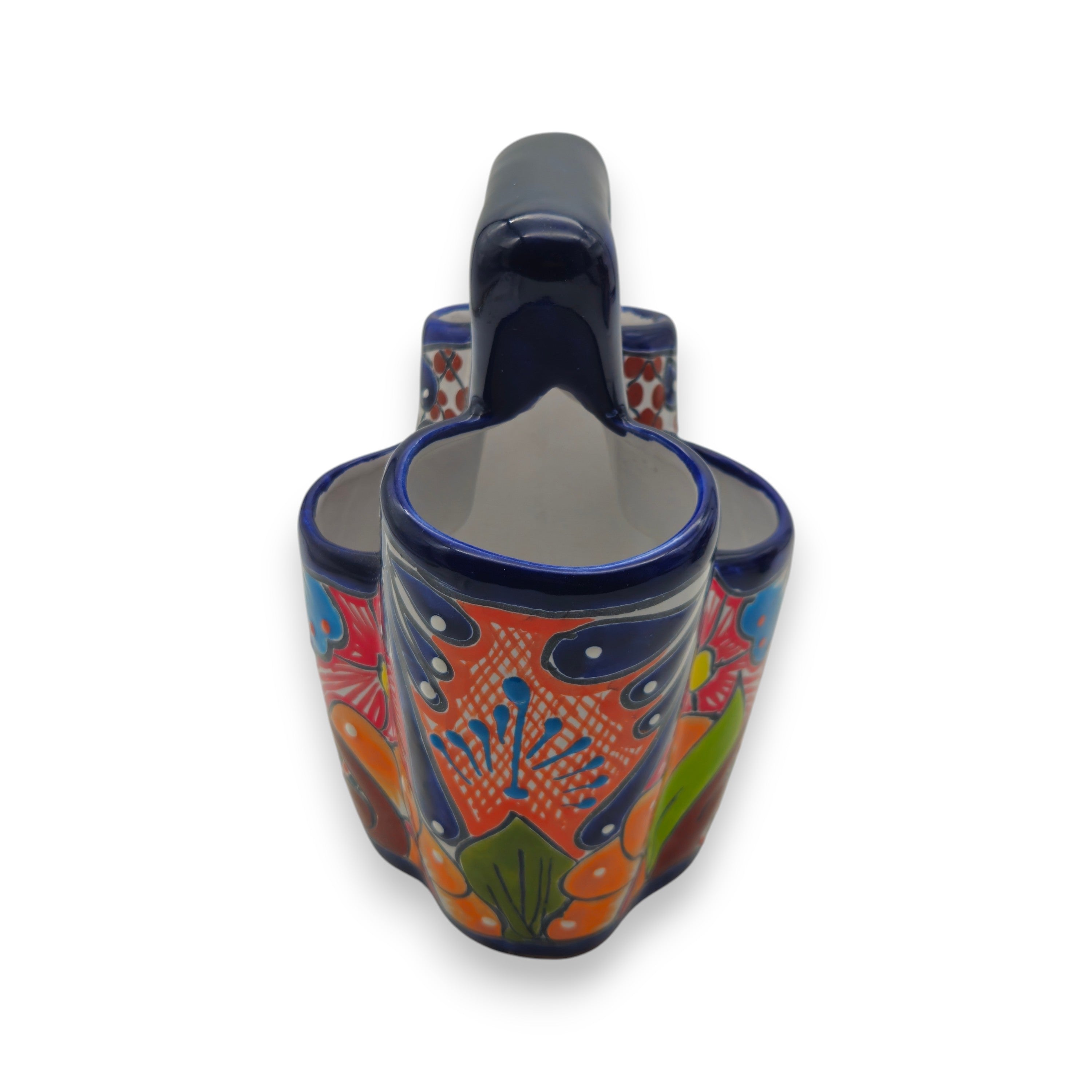 Talavera Utensil Holder – Colorful Handcrafted Mexican Organizer