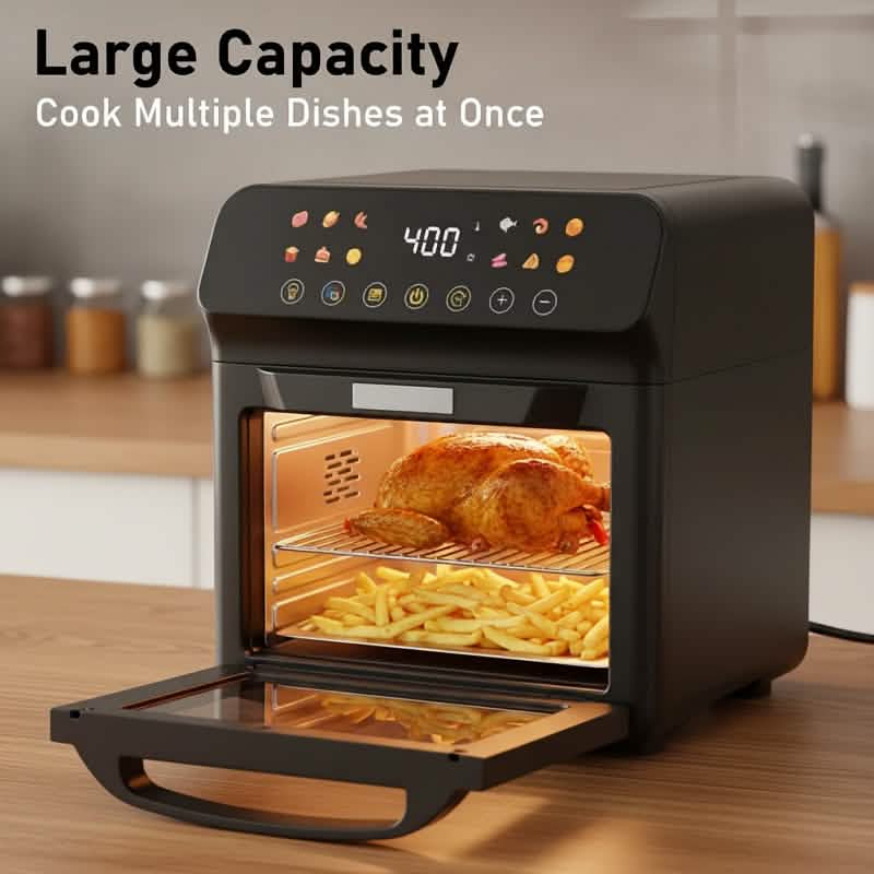 12QT 12-in-1 スマートエアフライヤーオーブン