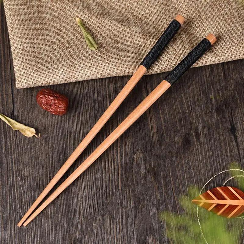 2膳組 驚くほど手作りされた日本製天然栗の木箸セット 贈り物に最適 寿司中華料理向け