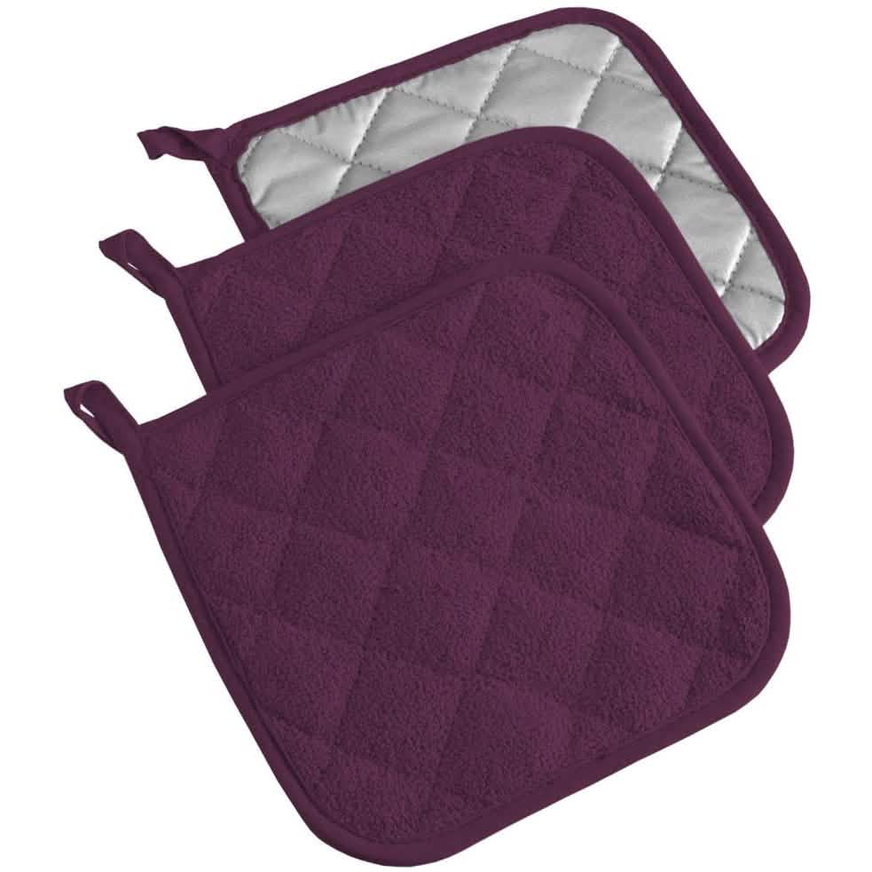 DII 3-Piece Quilted Cotton Potholder Set