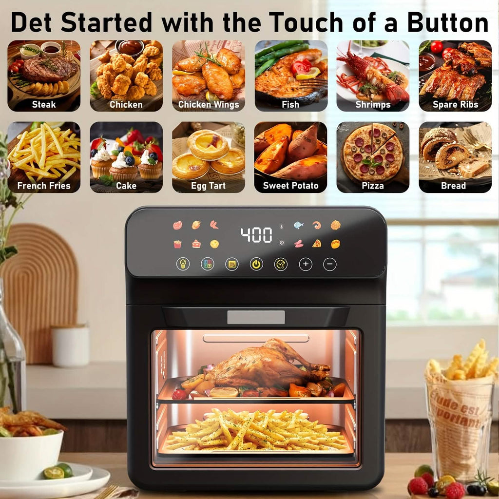 12QT 12-in-1 スマートエアフライヤーオーブン