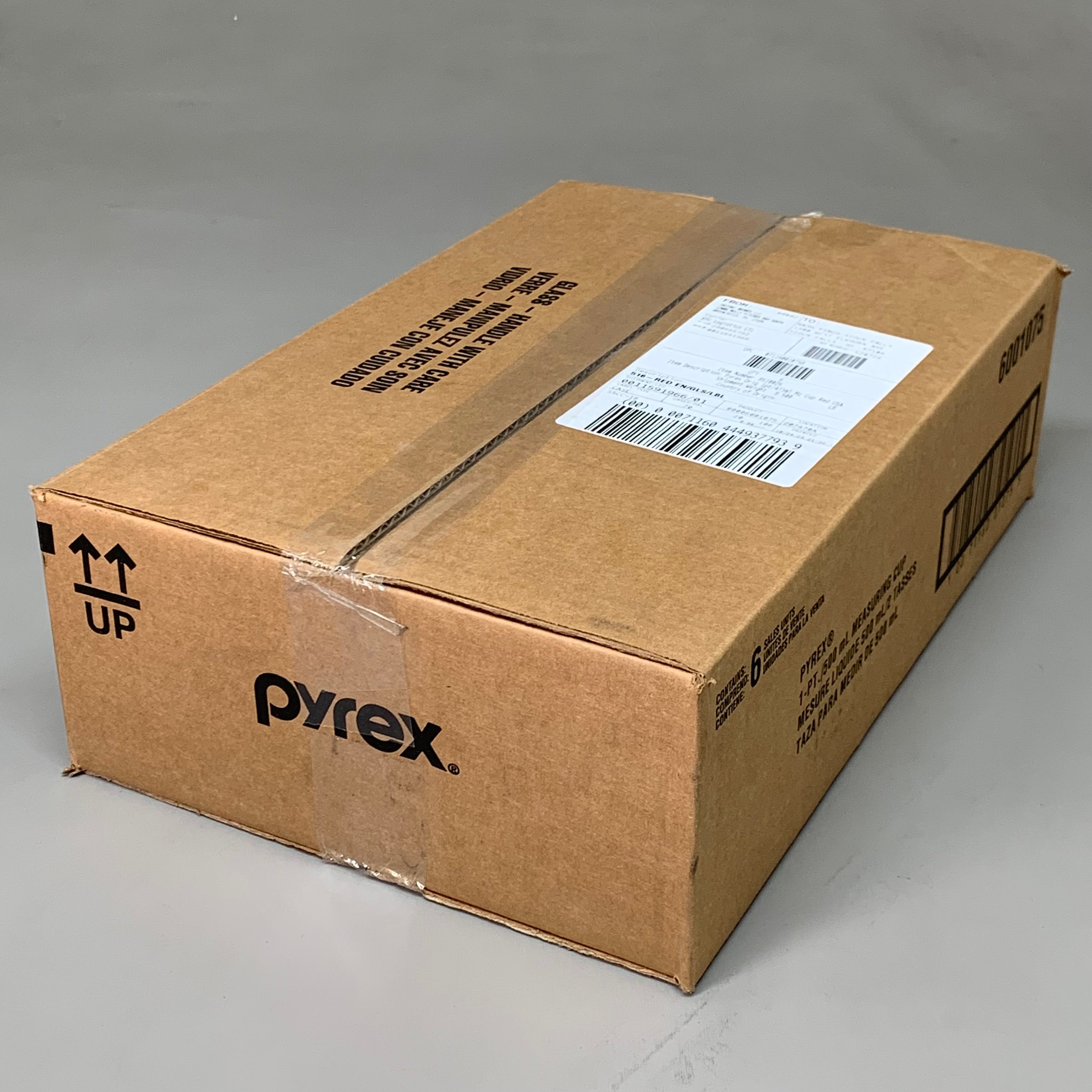 PYREX (6個パック) エッセンシャル 2カップ クリア計量カップ 6001075 P1146275