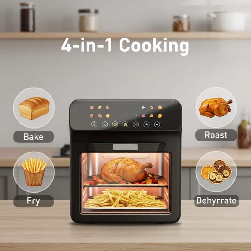 12QT 12-in-1 スマートエアフライヤーオーブン