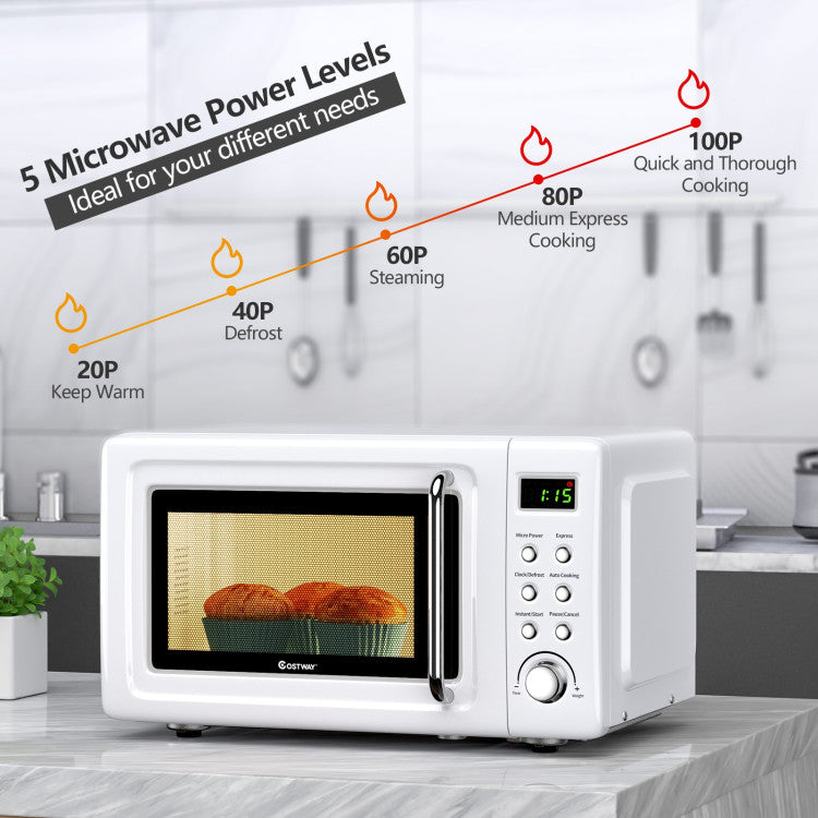 700W Microwave Oven with 5 Power Levels