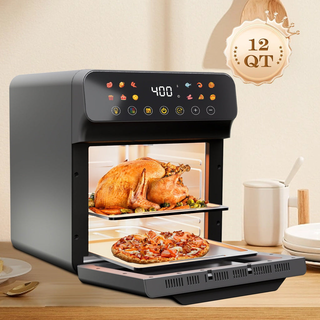12QT 12-in-1 スマートエアフライヤーオーブン