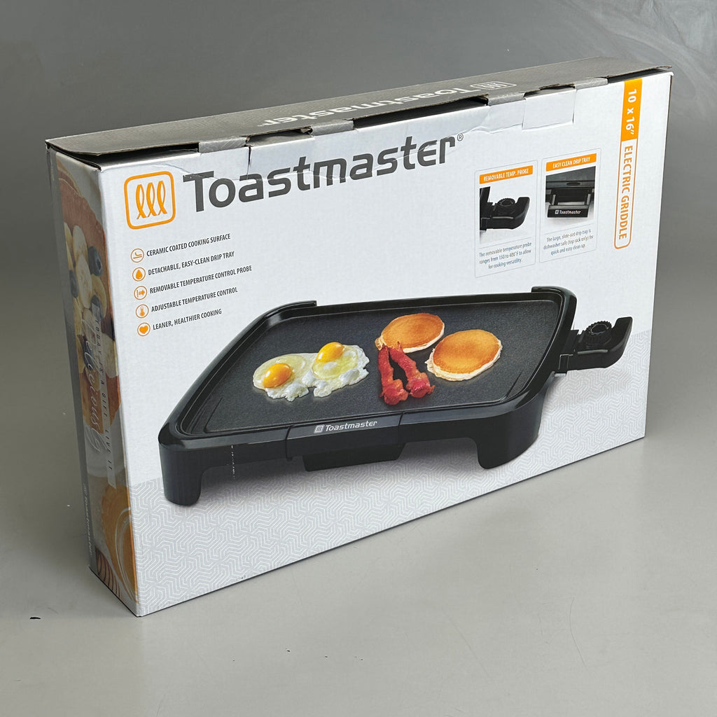Toastmaster 10x16" Electric Griddle – Black