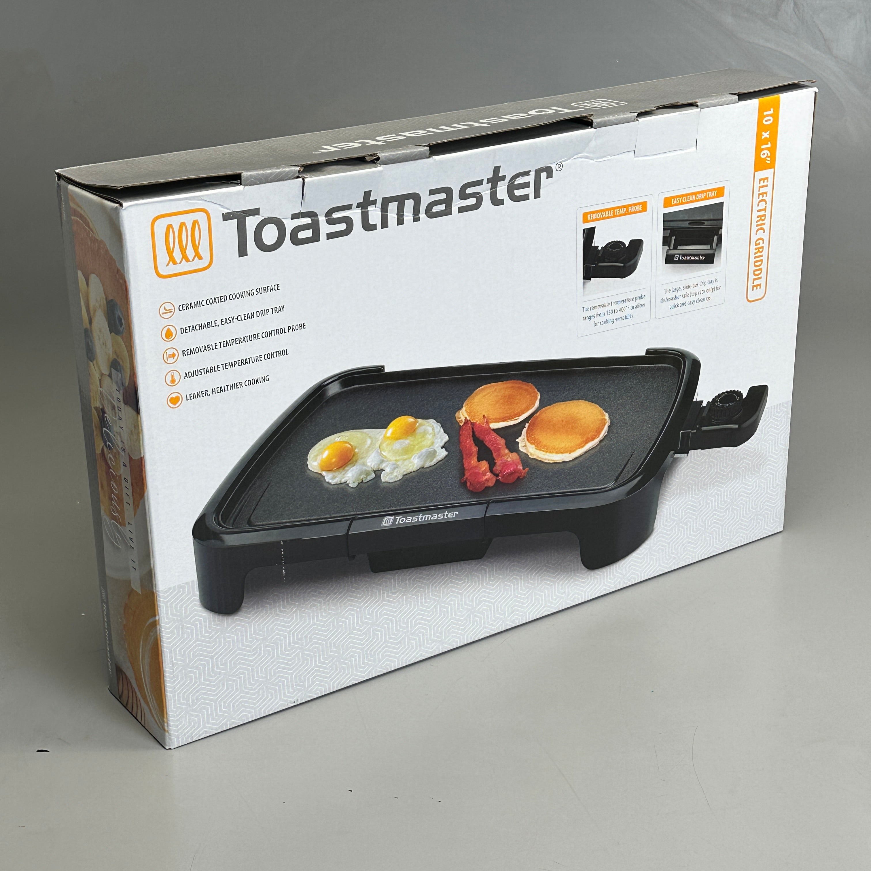 Toastmaster 10x16" Electric Griddle – Black