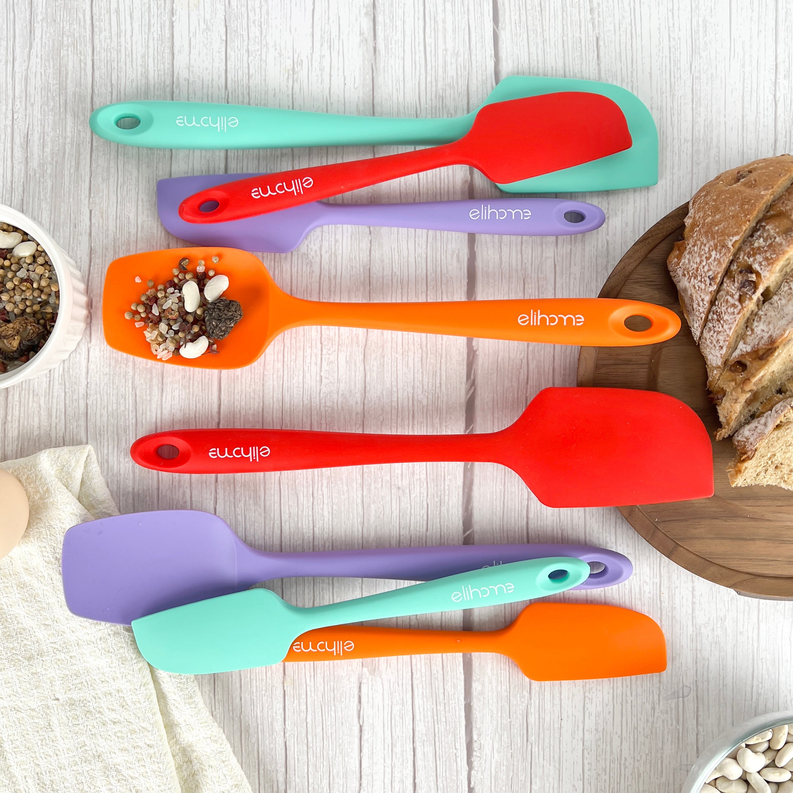 Elihome Mini Spoonula – 8.75" Silicone Spoon Spatula