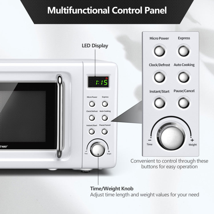 700W Microwave Oven with 5 Power Levels