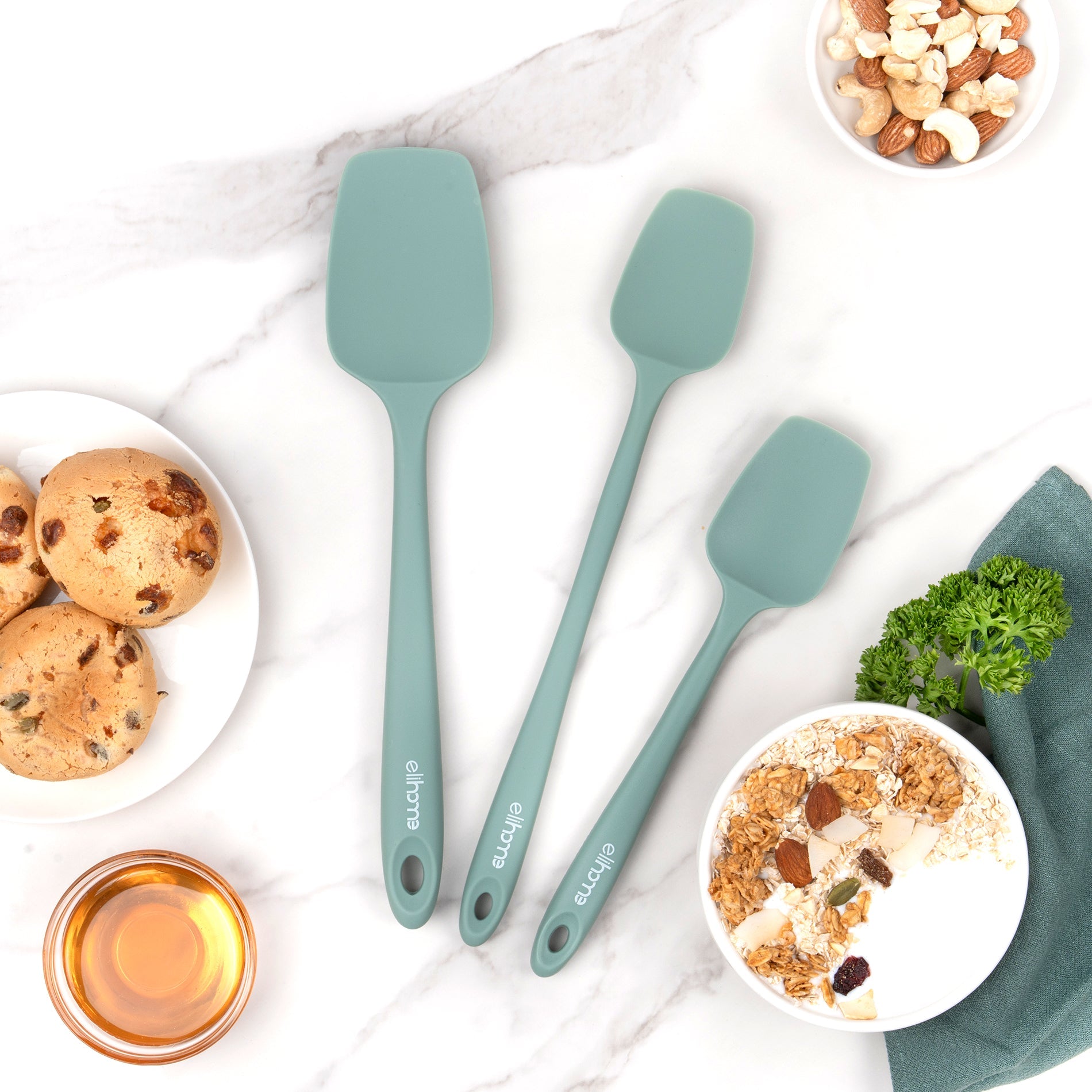 Elihome Mini Spoonula – 8.75" Silicone Spoon Spatula