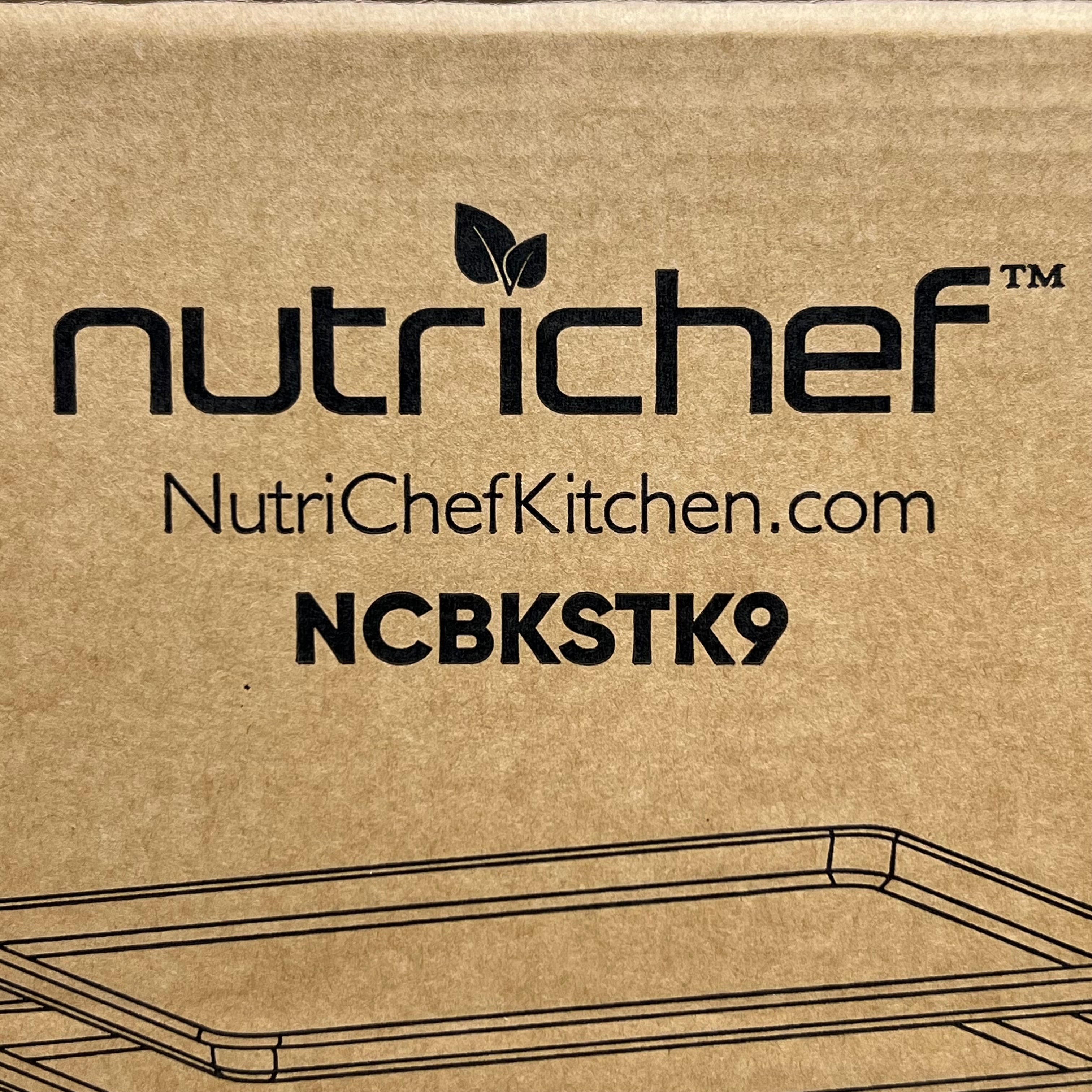 NutriChef 8-Piece Nonstick Stackable Bakeware Set – NCBKSTK9
