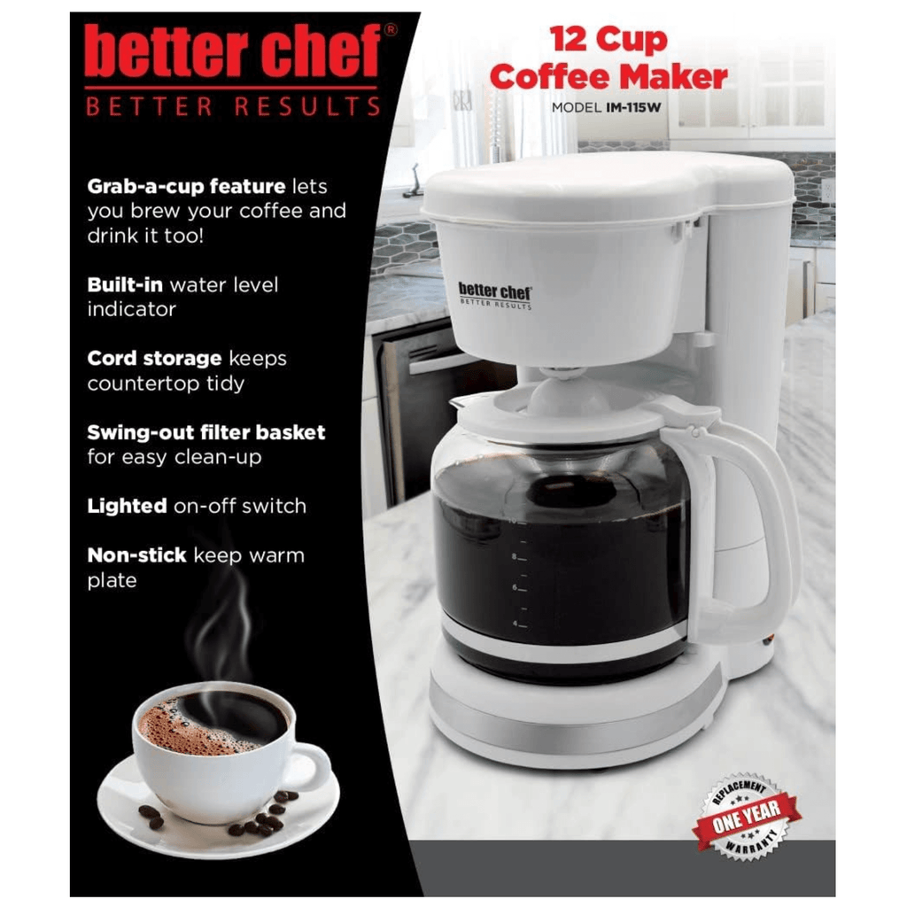 Better Chef 12カップ ポーズンサーブ コーヒーメーカー