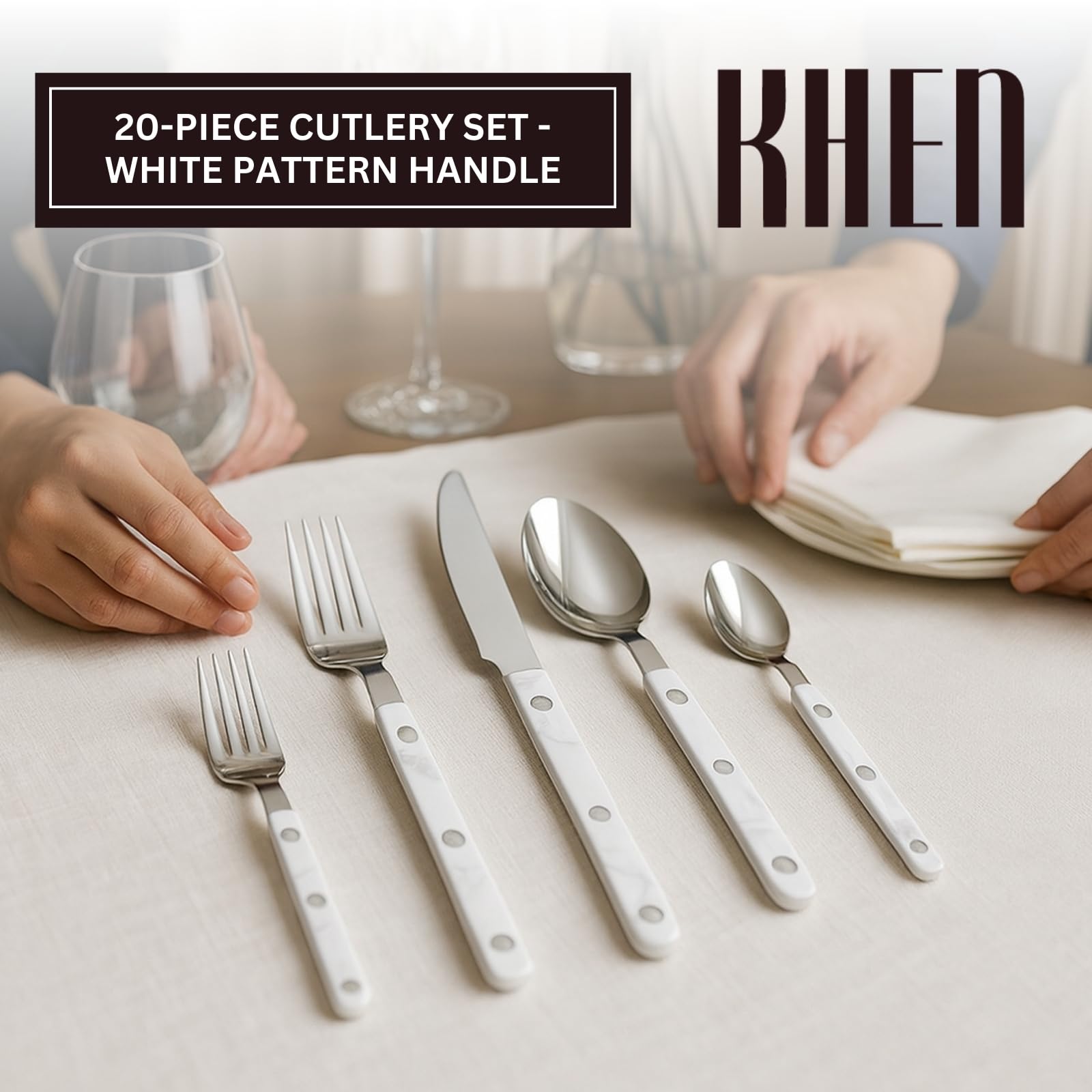 Khen 20-Piece Cutlery Set