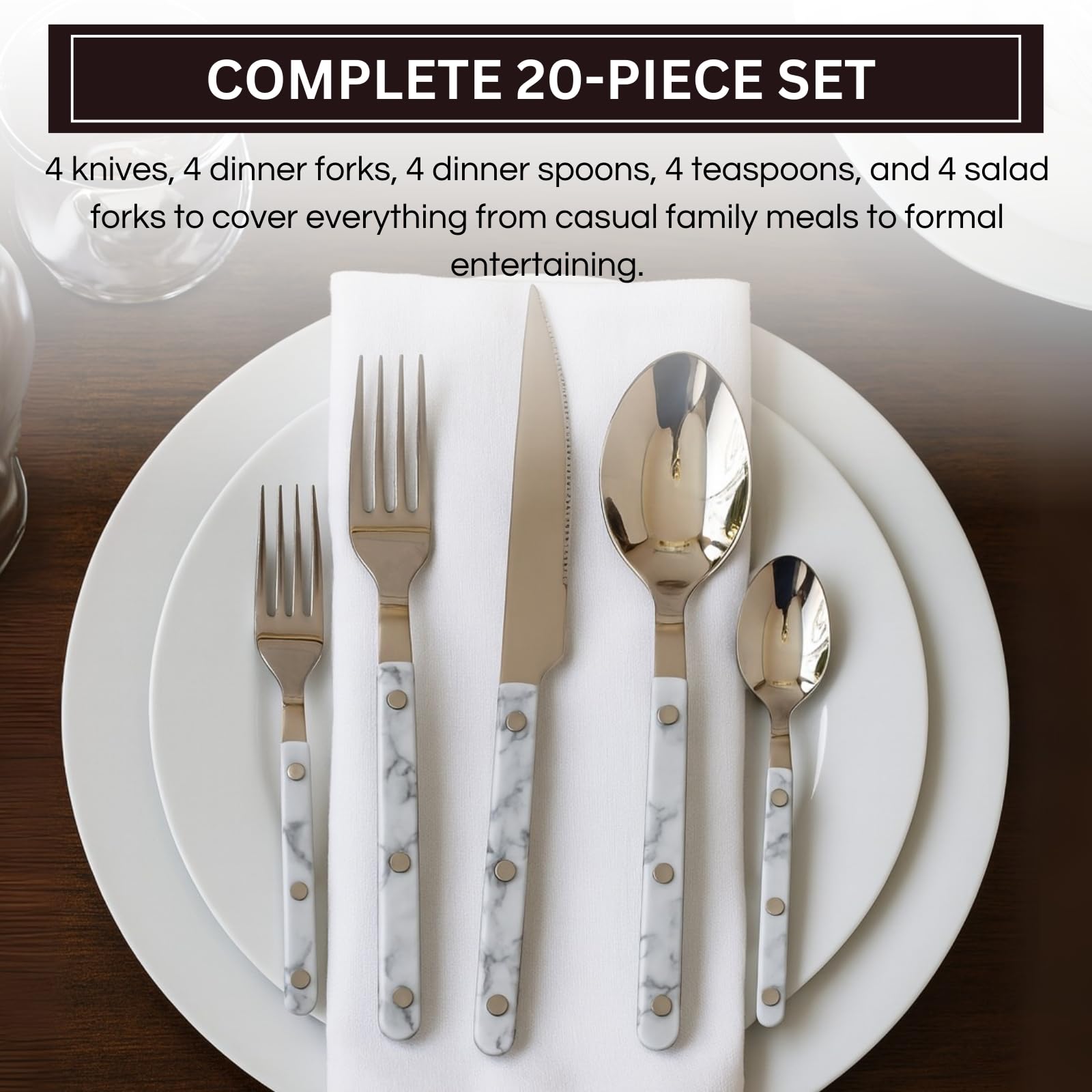 Khen 20-Piece Cutlery Set