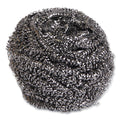 Boardwalk Stainless Steel Scrubber – Large, 12/Carton