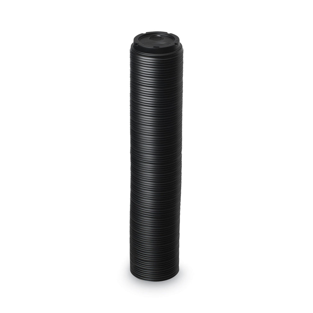 Dixie Drink-Thru Lids, Fits 10 oz to 20 oz Cups, Plastic, Black, 1,000/Carton