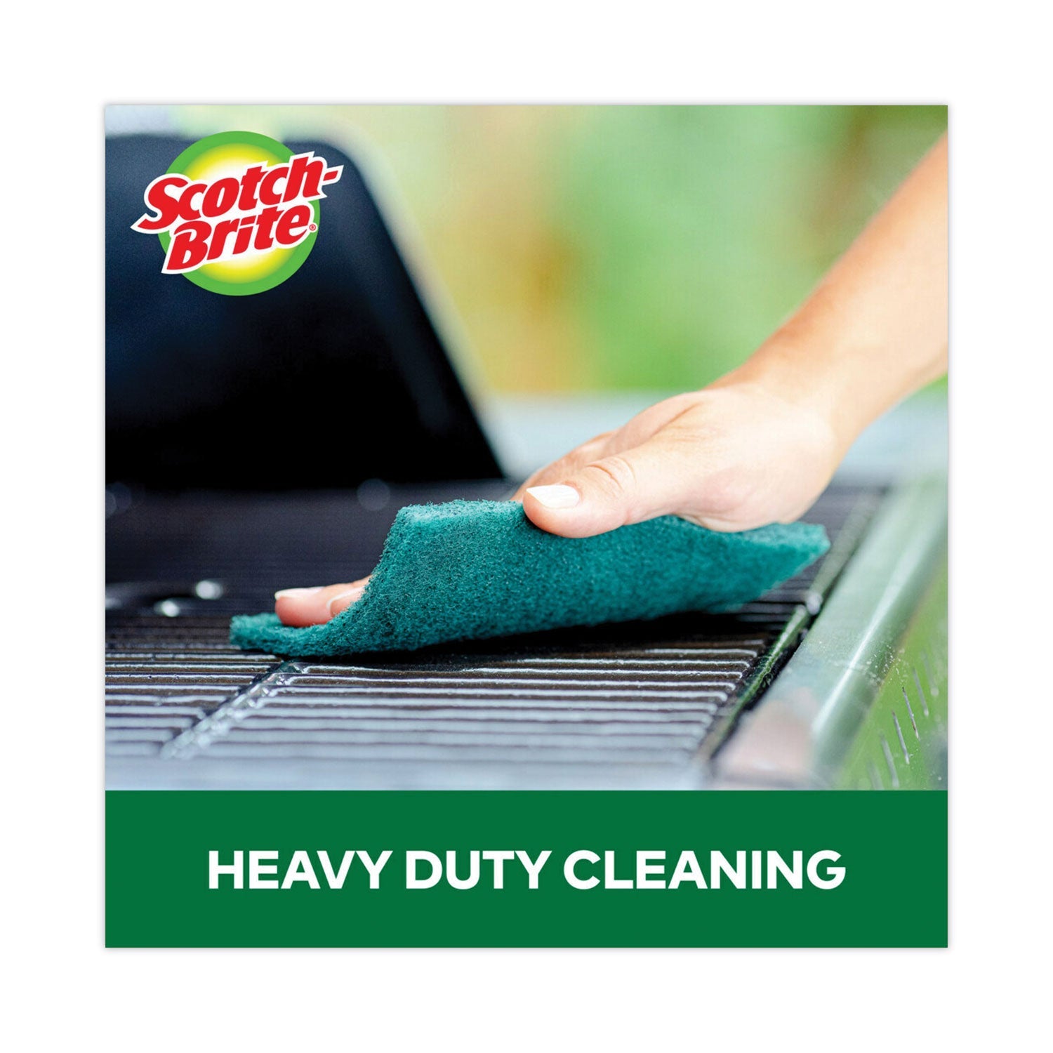 Scotch-Brite Heavy-Duty Scour Pad – 3.8x6", 10/Carton