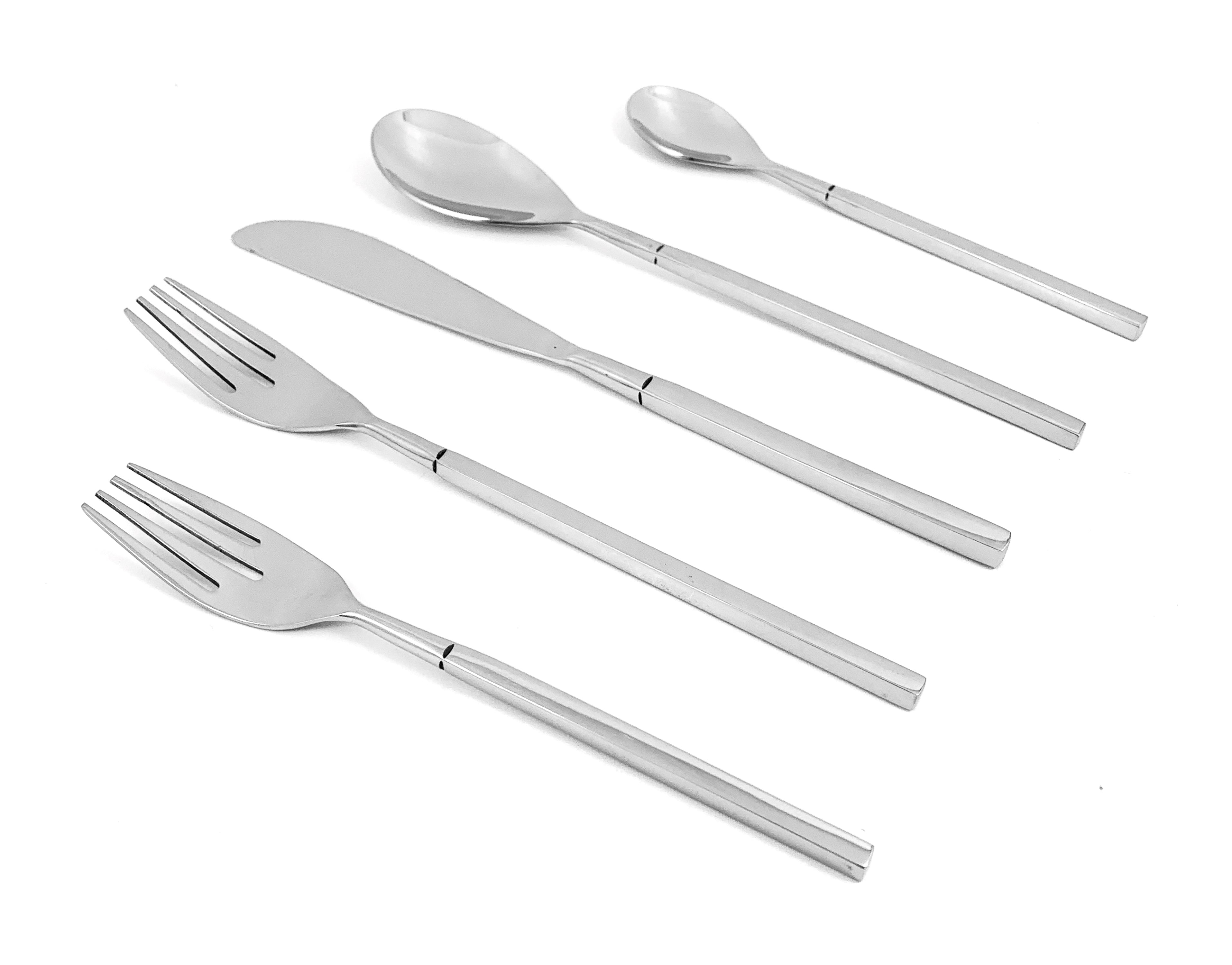 Vibhsa Modern Stainless Steel Flatware Set of 20 Pieces