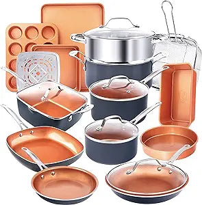 20-Piece Cookware & Bakeware Set by Ghotam Steel