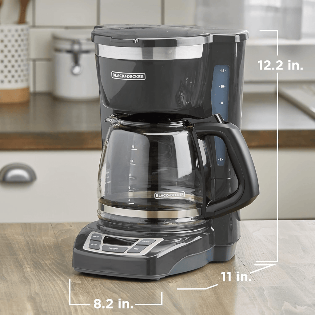 Black & Decker 12カップ プログラマブルコーヒーメーカー デジタルコントロール付き - 整備済み品