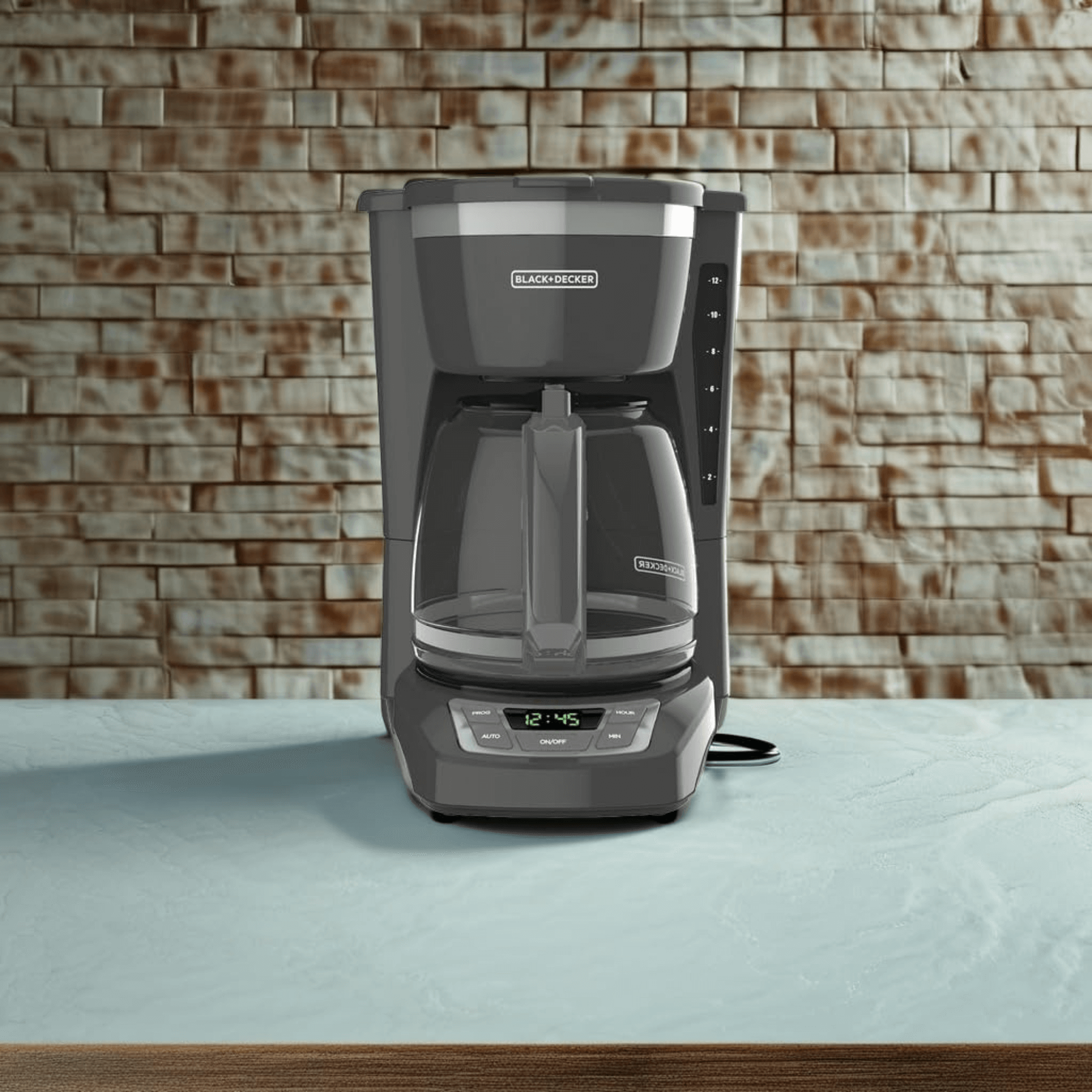 Black & Decker 12カップ プログラマブルコーヒーメーカー デジタルコントロール付き - 整備済み品