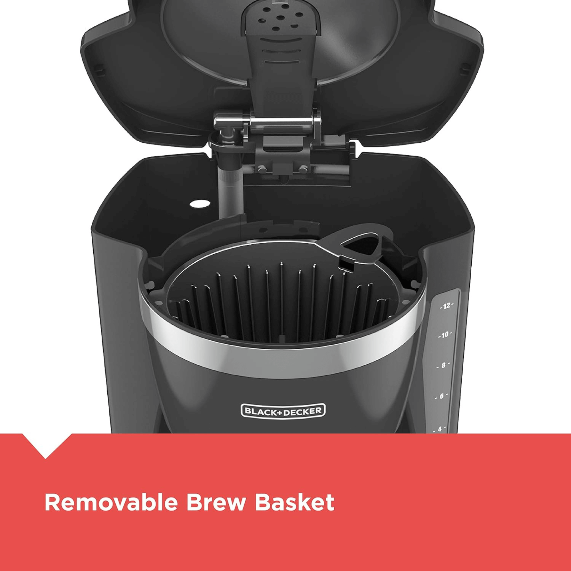 Black & Decker 12カップ プログラマブルコーヒーメーカー デジタルコントロール付き - 整備済み品