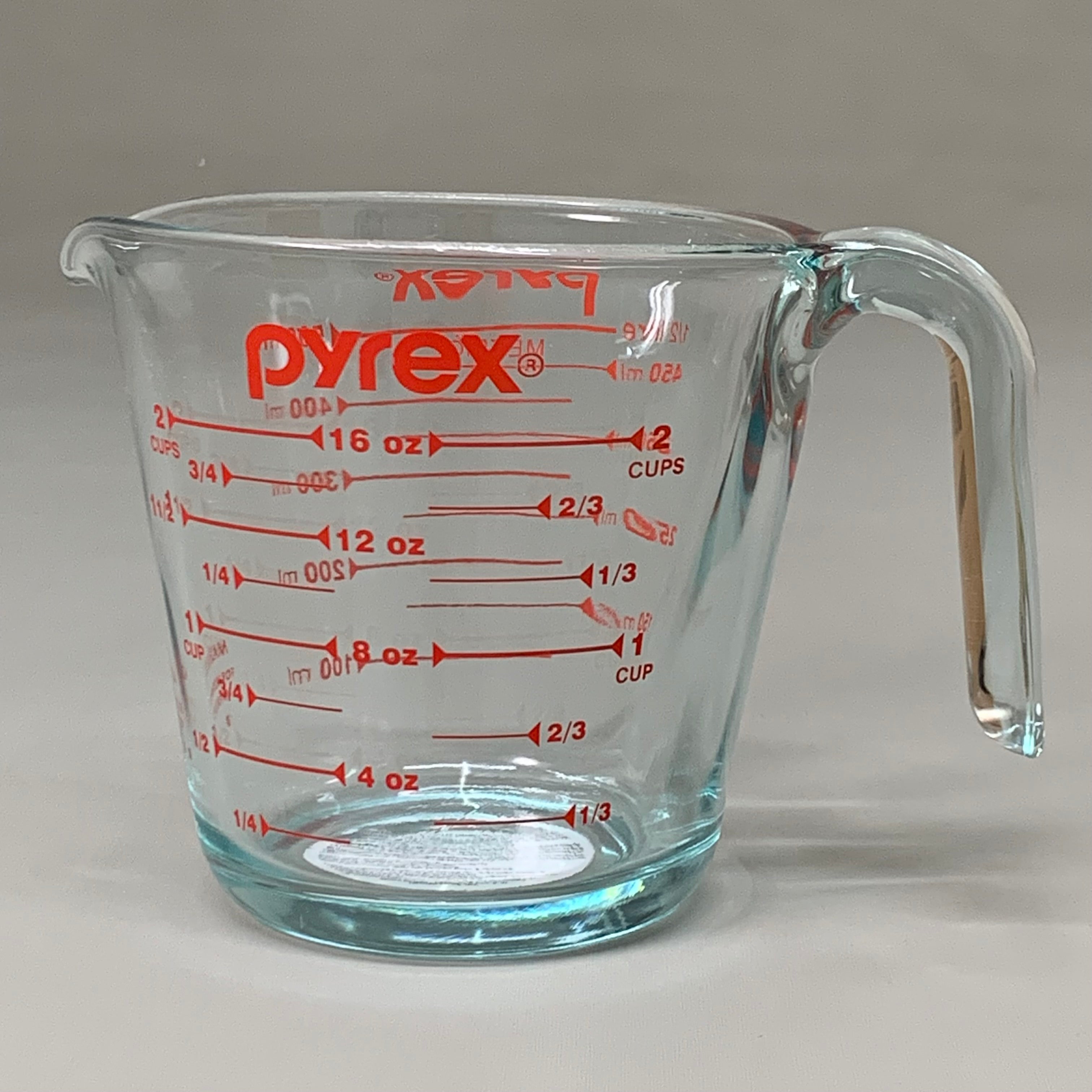 PYREX (6個パック) エッセンシャル 2カップ クリア計量カップ 6001075 P1146275