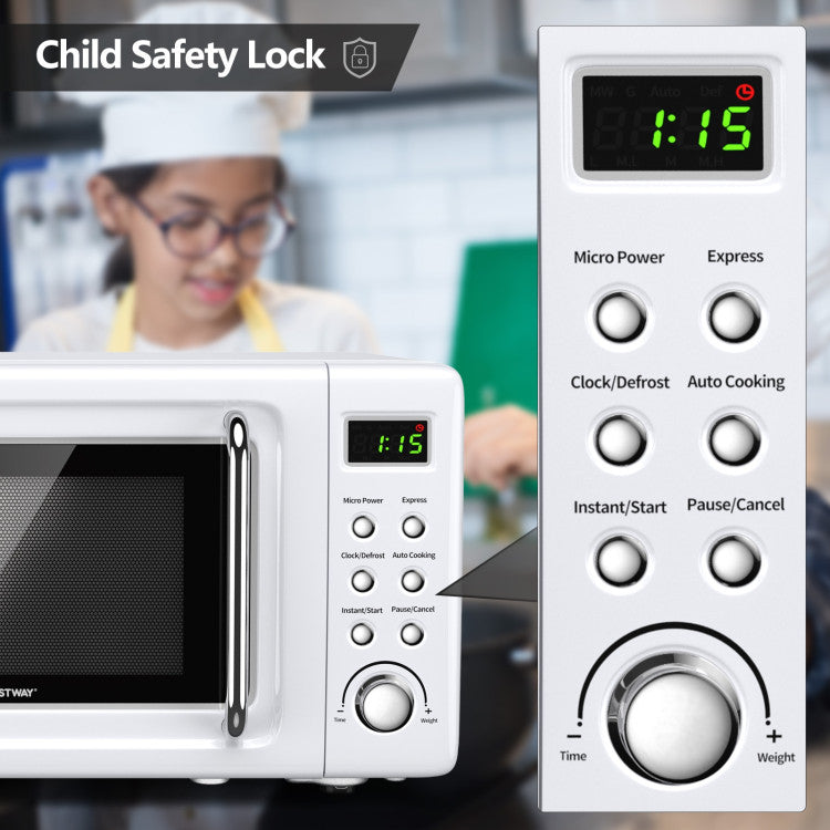 700W Microwave Oven with 5 Power Levels