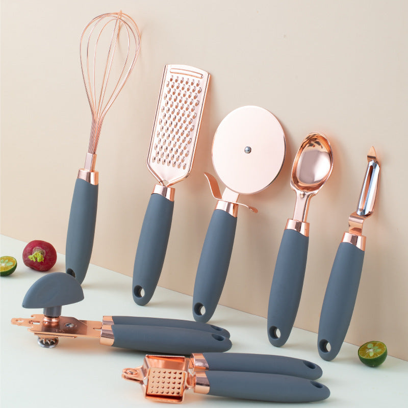 Küchenhelfer-Set, Schäler, Kupferbeschichtung