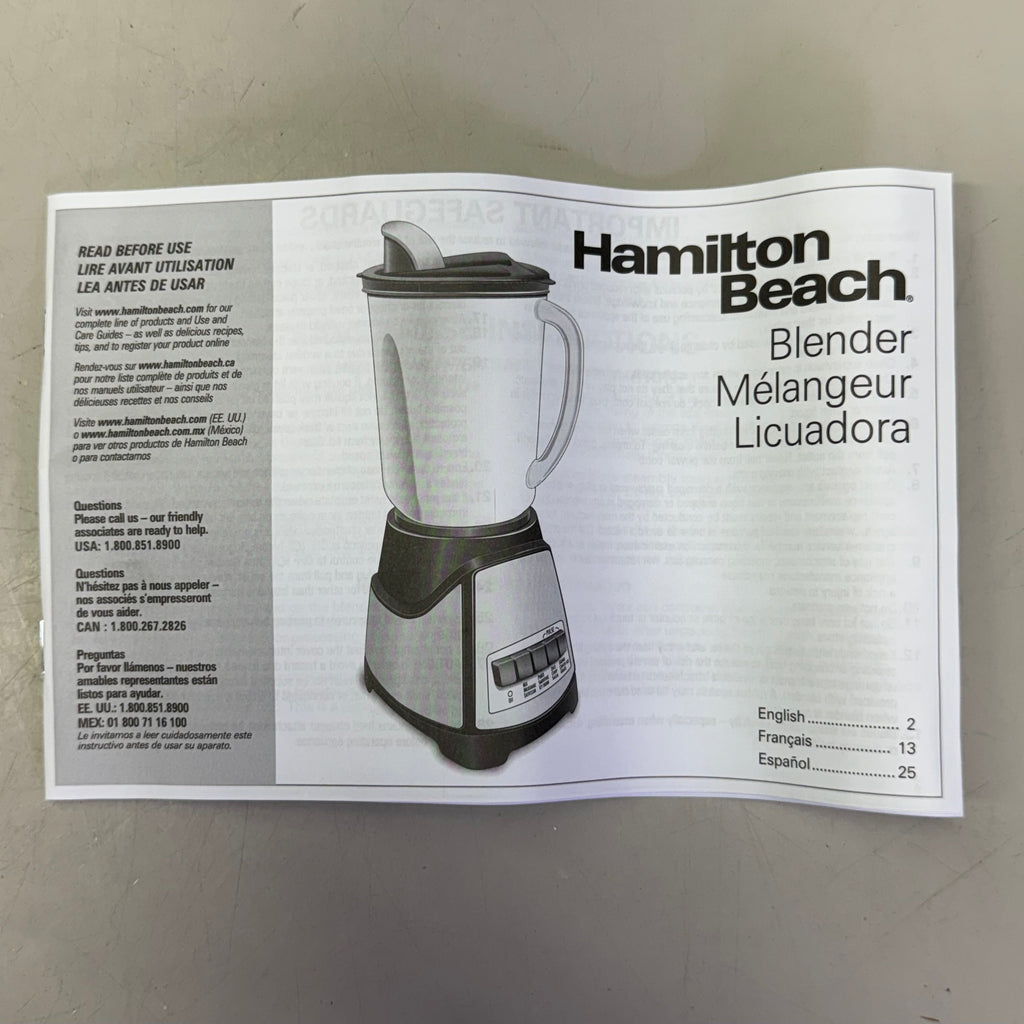 Hamilton Beach Power Elite Blender with 40oz Glass Jar