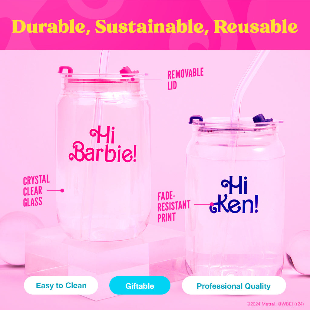 Barbie™ The Movie x Dragon Glassware® ハイ、バービー！ハイ、ケン！ドリンクグラス