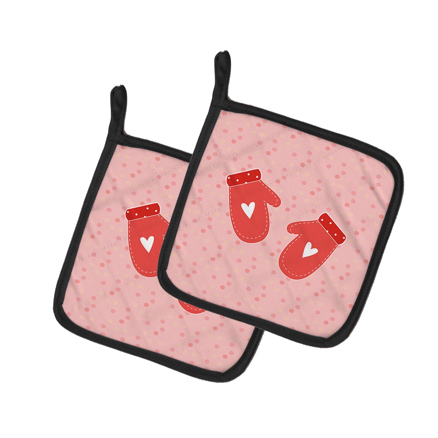 Pink Oven Mitts & Pot Holders Set of 2 – Heat Resistant