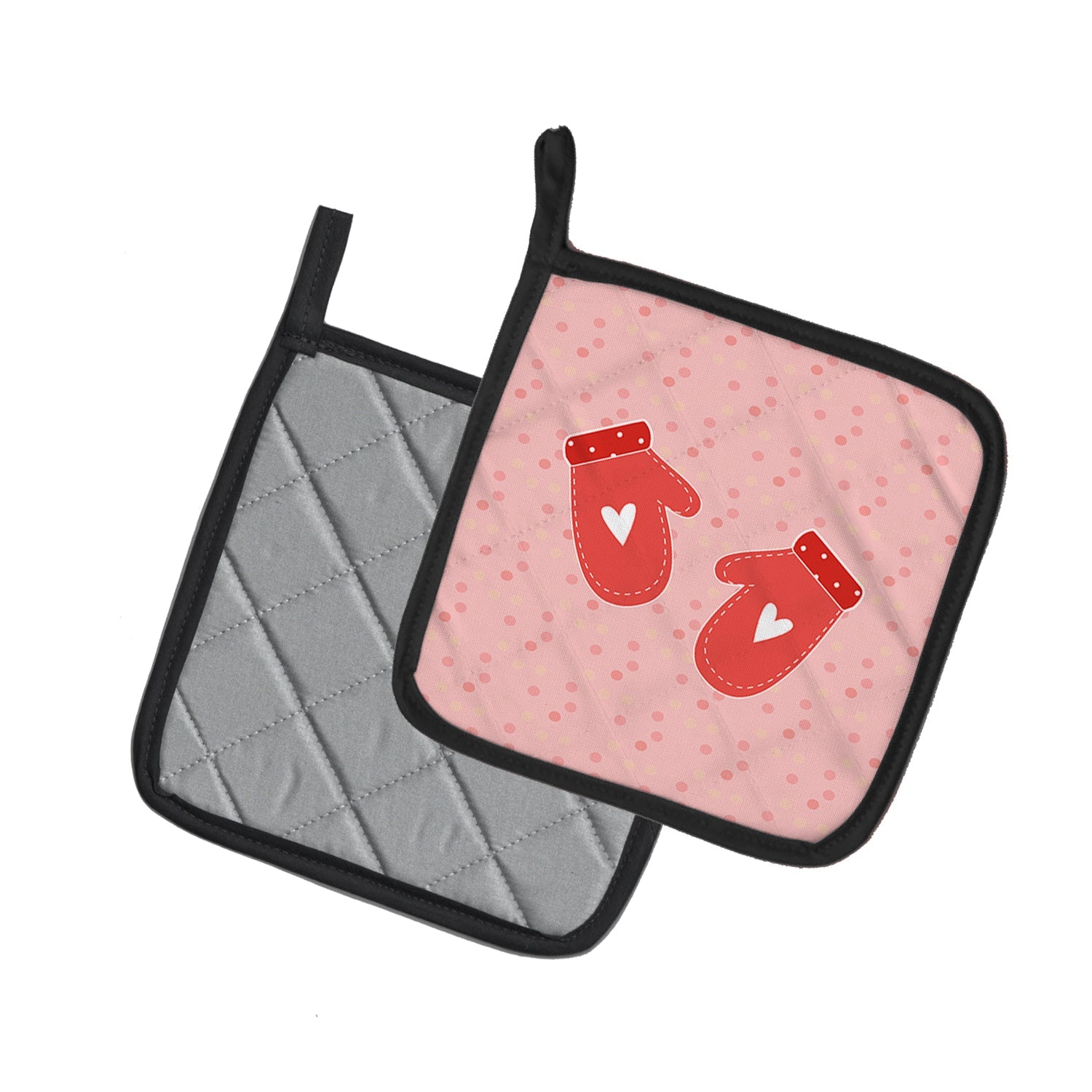 Pink Oven Mitts & Pot Holders Set of 2 – Heat Resistant