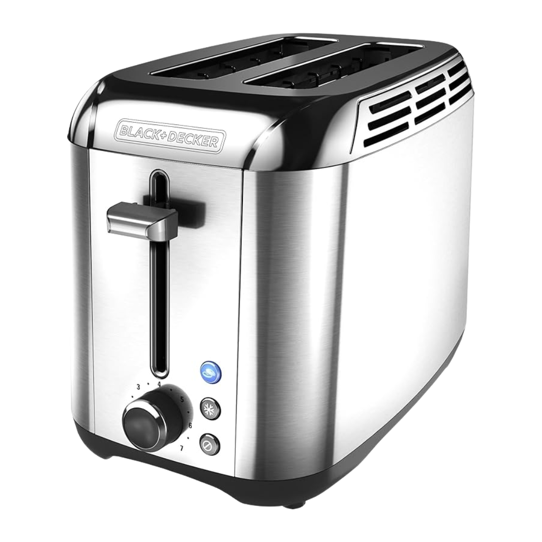 Black+Decker 2枚焼き ステンレス製トースター