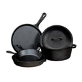 5-Piece Cast Iron Cookware Set – Made in USA