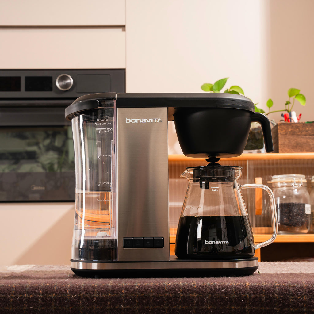 Enthusiast 8-Cup Drip Coffee Brewer with Thermal or Glass Carafe – 1.3L