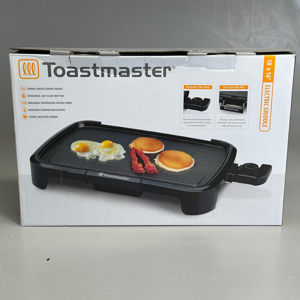 Toastmaster 10x16" Electric Griddle – Black