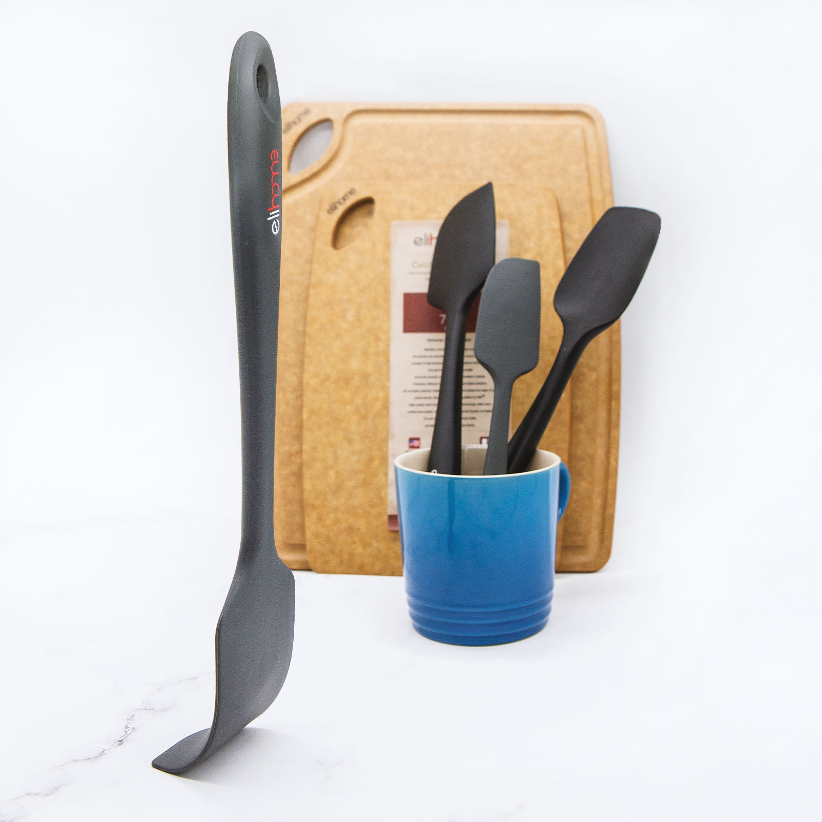 Elihome Mini Spoonula – 8.75" Silicone Spoon Spatula