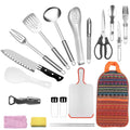 19-Piece Portable Camping Cookware Set with Carry Bag