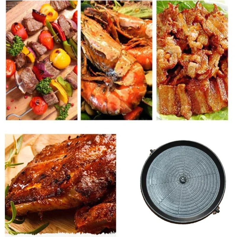 DecorBites Korean Grill Pan – Non-Stick Smokeless BBQ Tray