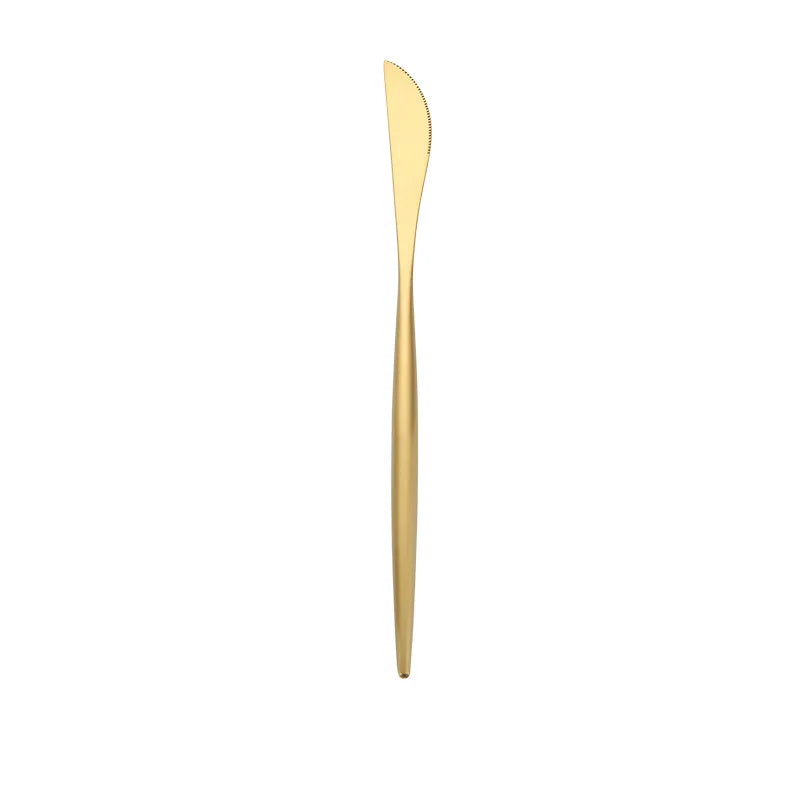 Gold Cutlery Set Forks Knives Spoons 18/10 Stainless Steel Dinnerware Set 1 Pieces Fork Spoon Knife Chopsticks Set Dropshipping