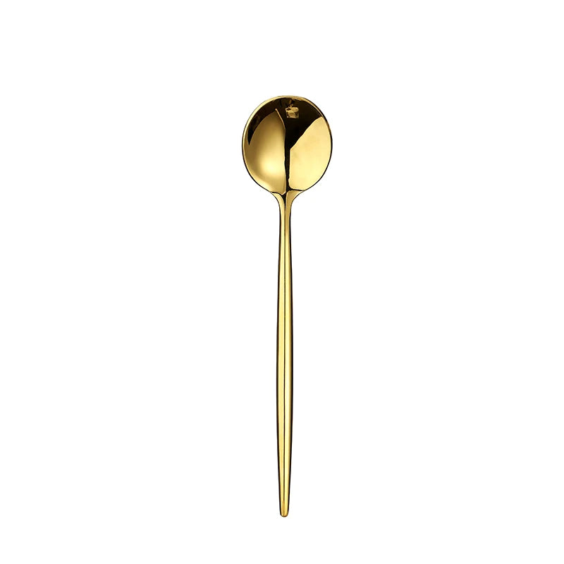 Gold Cutlery Set Forks Spoons Knives Tableware Steel Cutlery Set Stainless Steel Dinnerware Set Spoon Knife Fork Custom Logo