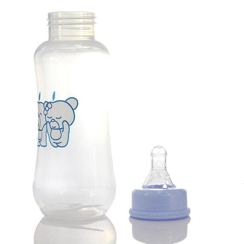 ベビーボトル カートゥーンアニマル 新生児用哺乳瓶 げっぷ防止カップ ポータブル ベビードゥードルボトル 子供向け