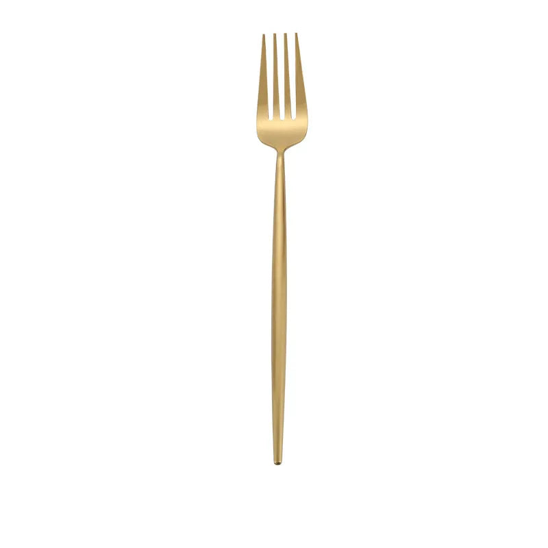 Gold Cutlery Set Forks Knives Spoons 18/10 Stainless Steel Dinnerware Set 1 Pieces Fork Spoon Knife Chopsticks Set Dropshipping