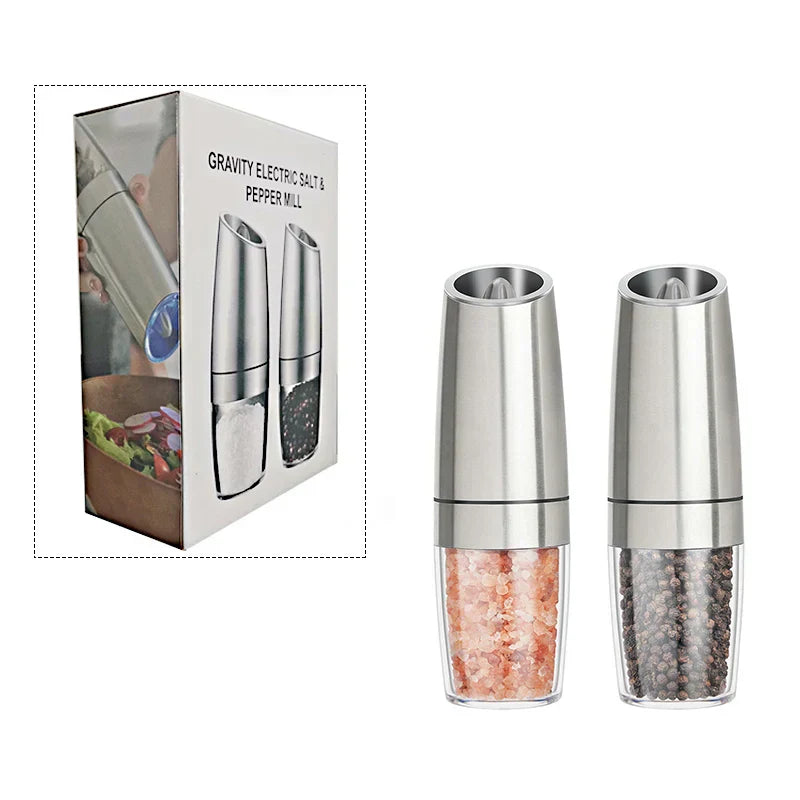 DecorBites Electric Spice Mill – Pepper Grinder & Salt Shaker